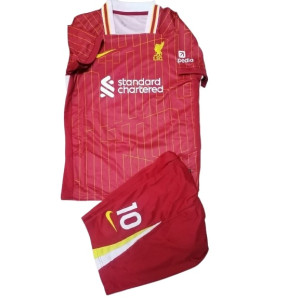 Liverpool Home Custom LeBron 10 24-25 Kids Jersey plus Shorts