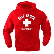  CM  Give Blood Play Rugby  Hoodie