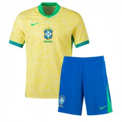 Brazil Home 2024 Kids Jersey plus Shorts