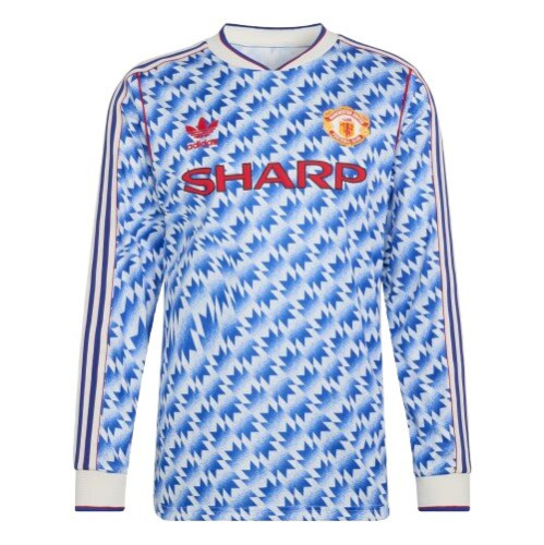 Manchester United Away Retro Jersey 90-92 Long-Sleeved Manchester United Away Retro Jersey 90-92 Long-Sleeved