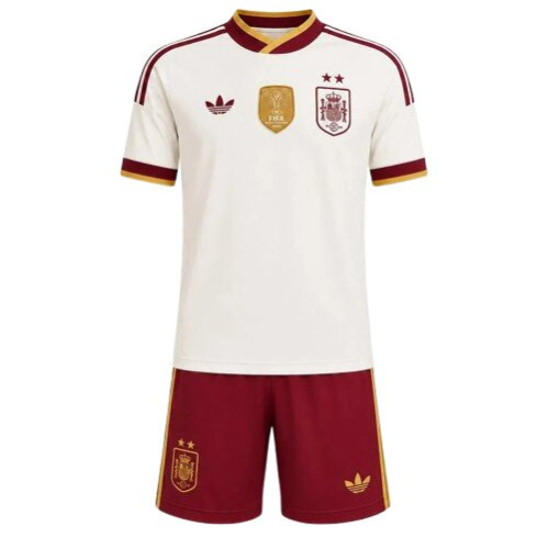 Spain Away World Cup 2026 kids Jersey plus Short Spain Away World Cup 2026 kids Jersey plus Short