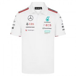 Mercedes AMG Petronas White F1 2024 Team Polo