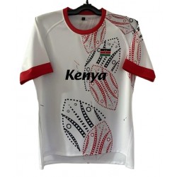 White Kenya Rugby Jersey 2025