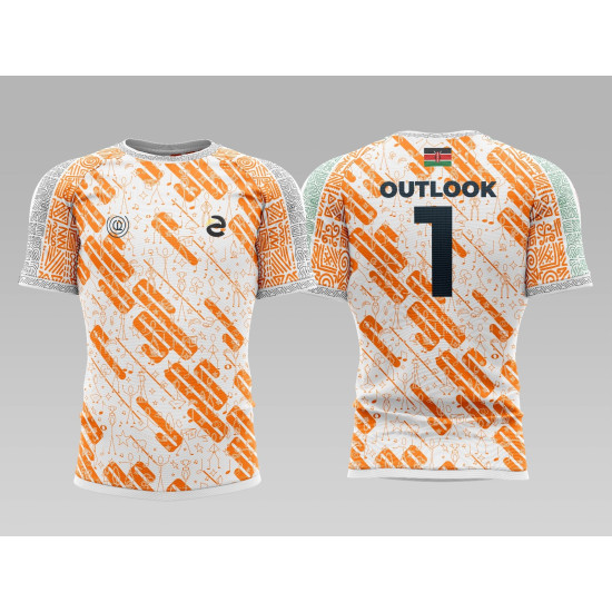 OutLook Alternate Fan Rugby Jersey -Orange OutLook Alternate Fan Rugby Jersey -Orange