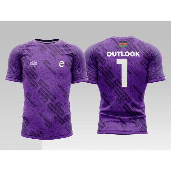 OutLook Alternate Fan Rugby Jersey -Purple OutLook Alternate Fan Rugby Jersey -Purple