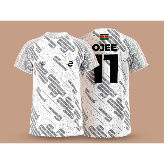 The OutLook Kenya Fan Rugby Jersey -White The OutLook Kenya Fan Rugby Jersey -White