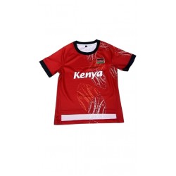 Kenya Kids 2025 Red Rugby Jersey 