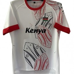 White Kenya Rugby Jersey 2025