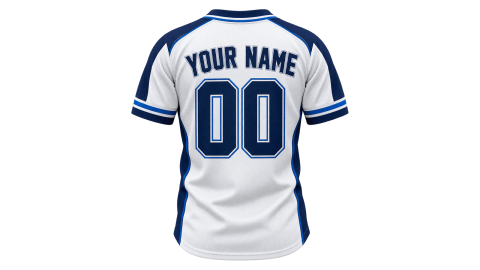 Jersey printed with a name and number