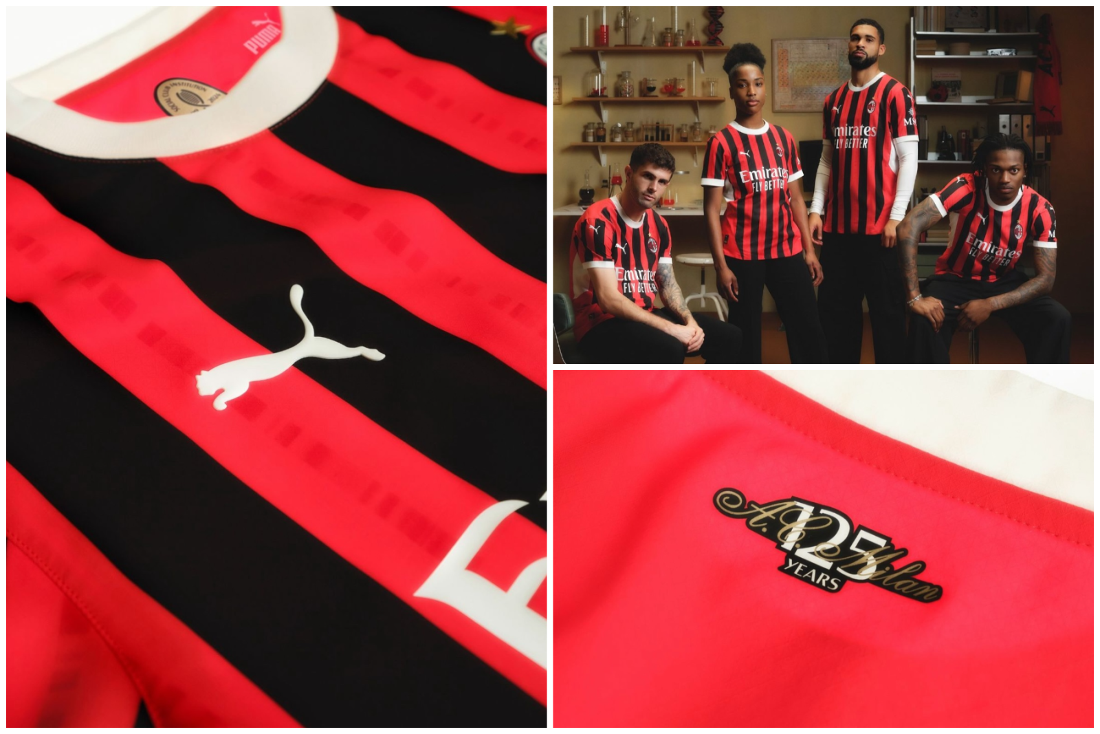 AC Milan 2024/25 Puma home kit AC Milan 2024/25 Puma home kit